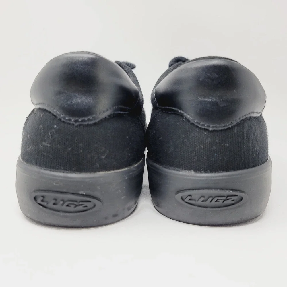 Lugz Mens Sneakers Size 9 M Black Casual Canvas Shoes MFLIPC-001